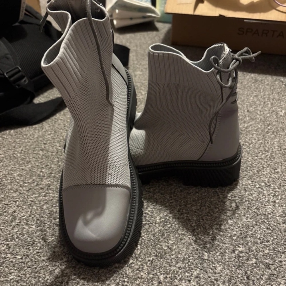 Boots Gray Women's Shoes